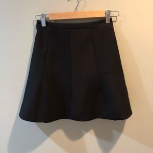 J Crew black mini skirt